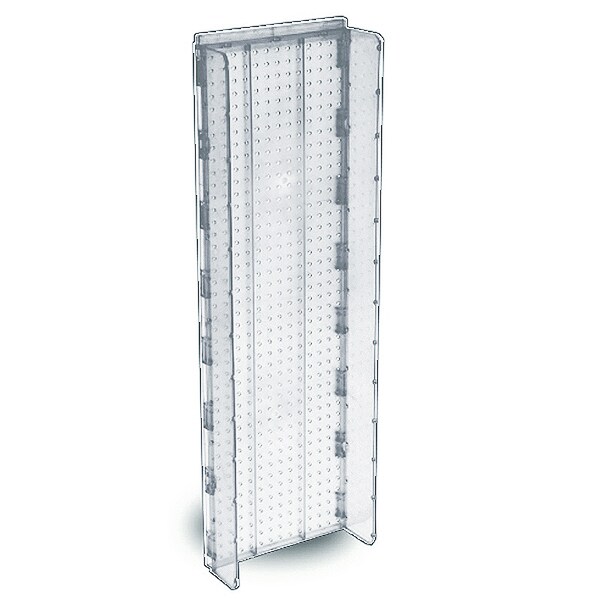 13.5"W x 44"H Pegboard Powerwing Display - (CLEAR ONLY)